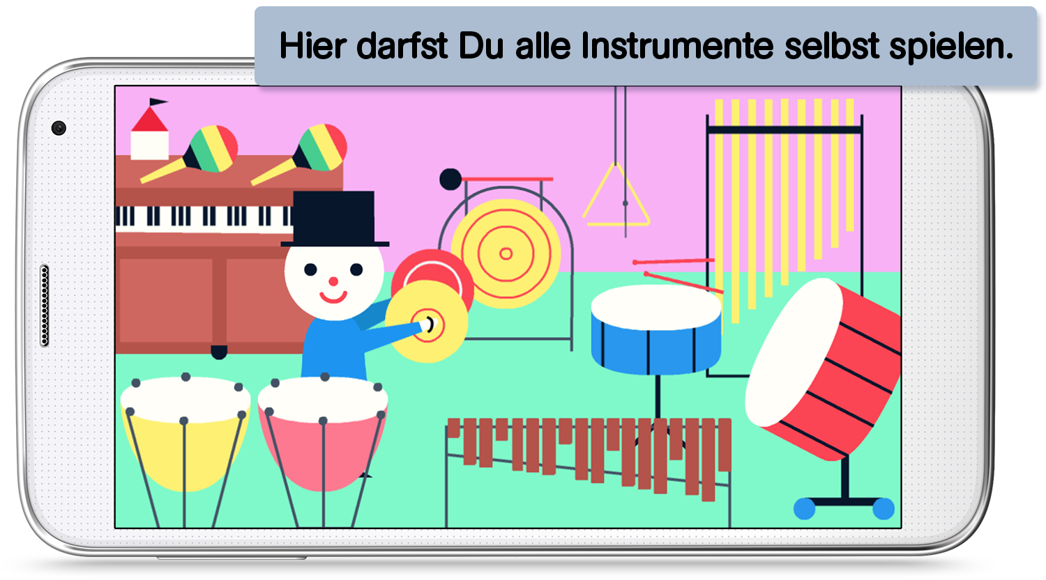 Entdecke die Musik - App für Kinder und Familien